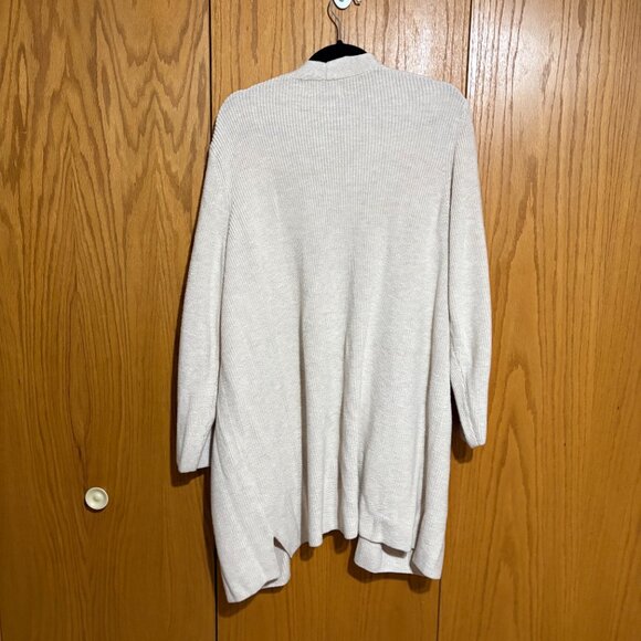 Old Navy Shaker Stitch Long Line Open Front Cardigan in Oatmeal size XXL - Picture 6 of 6